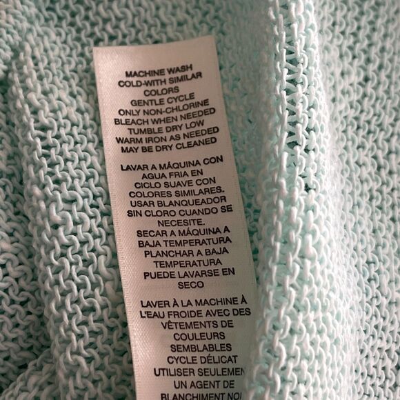 Chico's Slubbed Cotton Semi Sheer Long Sleeve Top Women's Size Large (Chico's 2) - Picture 6 of 9